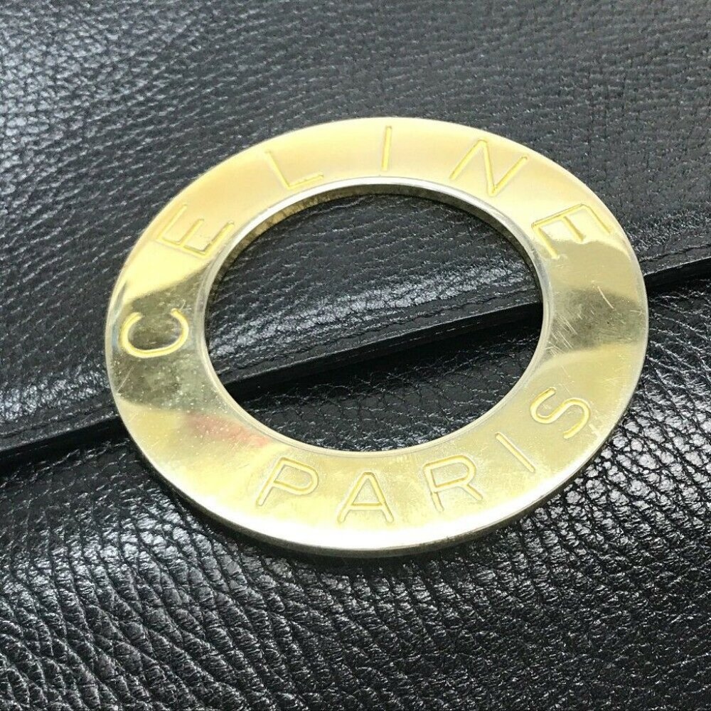 CELINE vintage Circle logo One Shoulder Bag Hand B - Picture 9 of 10